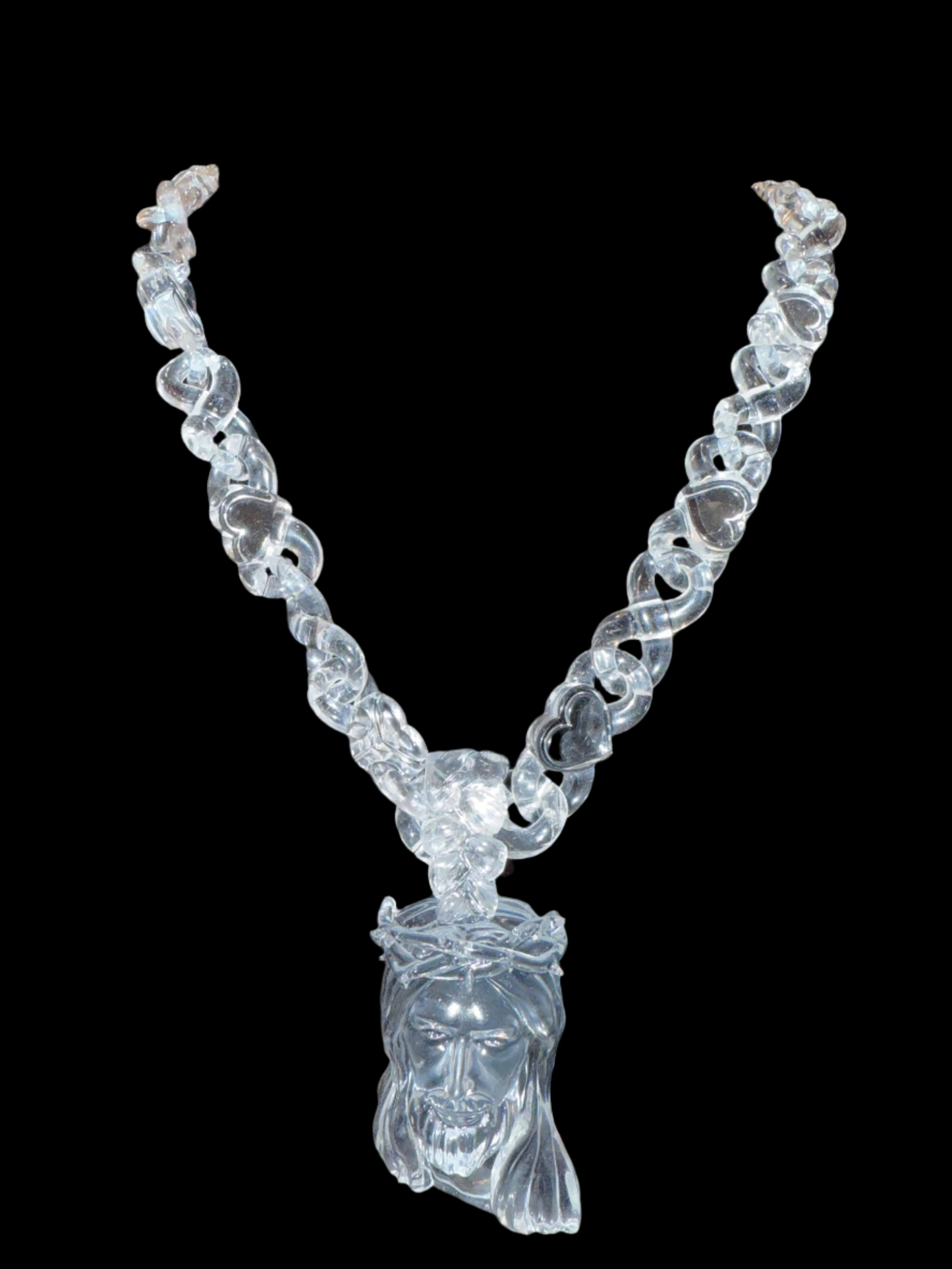 Acrylic Jesus Heart Chain