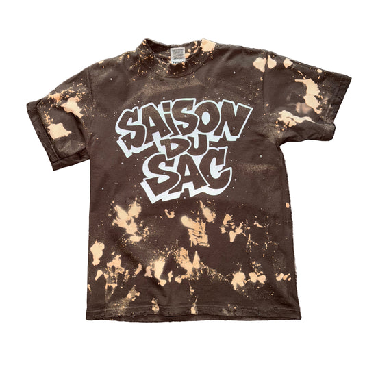 Bleach Rhinestone Graffiti Distressed Tee